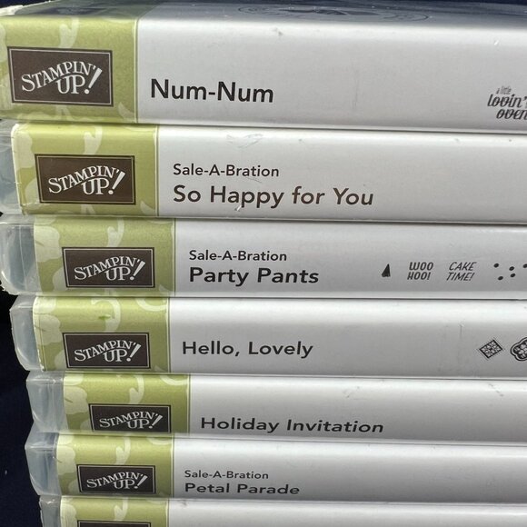 Stampin Up! Rubber Stamp Sets Lot Of 10 Sale-A-Bration Themes Crafting & Cardmak - Picture 2 of 13